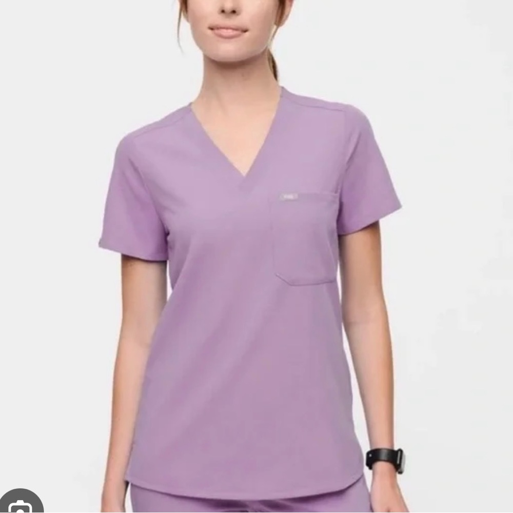 Figs Lavender Dew Catarina One-Pocket Scrub Top XS